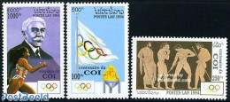 Laos 1994 I.O.C. 3v, Mint NH, Sport - Athletics - Olympic Games - Athletics