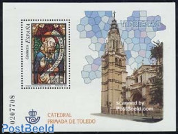 Spain 2004 Stained Glass S/s, Mint NH, Religion - Churches, Temples, Mosques, Synagogues - Art - Stained Glass And Win.. - Unused Stamps