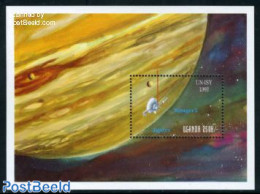 Uganda 1992 Int. Space Year S/s, Mint NH, Science - Transport - Astronomy - Space Exploration - Astrologia