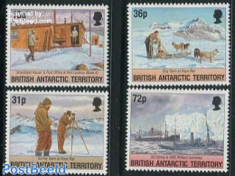 British Antarctica 1994 Operation Taberin 4v, Mint NH, Nature - Science - Transport - Dogs - The Arctic & Antarctica -.. - Ships