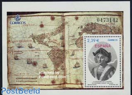 Spain 2006 500th Death Anniversary Columbus S/s, Mint NH, History - Transport - Various - Explorers - Ships And Boats .. - Nuevos