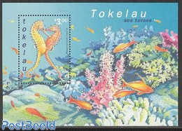 Tokelau Islands 2001 Sea Horses S/s, Mint NH, Nature - Fish - Poissons