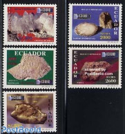 Ecuador 1997 Mining Congress 5v, Mint NH, History - Geology - Ecuador