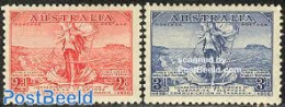 Australia 1936 Telephone Cable 2v, Mint NH, Science - Telecommunication - Telephones - Unused Stamps
