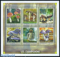 Mali 1995 Mushrooms 6v M/s, Mint NH, Nature - Mushrooms - Champignons