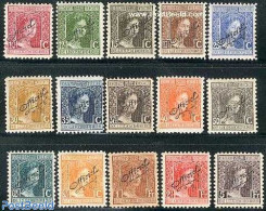 Luxemburg 1915 Officiel Overprints 15v, Unused (hinged) - Unused Stamps