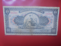 PEROU 10 SOLES 1955 Circuler (B.33) - Peru