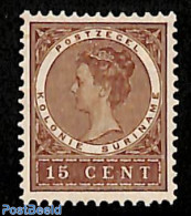 Suriname, Colony 1904 15c, Stamp Out Of Set, Unused (hinged) - Autres & Non Classés