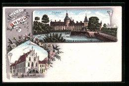 Lithographie Anholt, Schloss Und Rathaus  - Autres & Non Classés