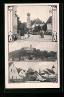 AK Wernberg, Marktplatz, Schloss, Pfarrdorf Oberköblitz  - Autres & Non Classés