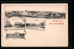 AK Ober-Ramstadt, Bahnhof, Alicestrasse, Poststrasse  - Autres & Non Classés