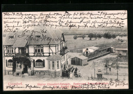 AK Clausdorf, Restaurant Bahnschlösschen Von August Eichberg  - Other & Unclassified