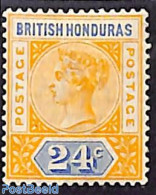 Belize/British Honduras 1891 24c, Stamp Out Of Set, Unused (hinged) - Honduras Britannico (...-1970)