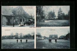 AK Bockholt, Dorfplatz Und Gasthaus H. Schulze  - Other & Unclassified