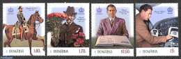 Romania 2021 Passions Of Romanian Kings 4v, Mint NH, History - Nature - Transport - Kings & Queens (Royalty) - Flowers.. - Ongebruikt