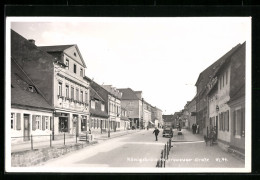 Foto-AK Königsbrück, Hoyerswerdaer-Strasse Mit Ladenzeile  - Königsbrück