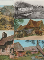 MAISONS TRADITIONNELLES / Lot De 810 Cartes : Chaumières, Burons, Sécadous, Cazelles, Manoirs, Bories, Gariottes ... - 500 Postkaarten Min.