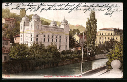 AK Sarajevo, Der Israelitische Tempel, Synagoge  - Bosnien-Herzegowina