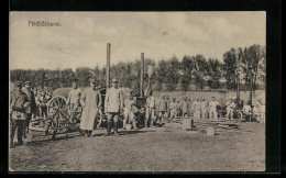 AK Soldaten In Uniform An Der Feldbäckerei  - Guerre 1914-18