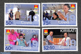 Kiribati 2022 Covid-19 4v, Mint NH, Health - Health - Corona/Covid19 - Kiribati (1979-...)