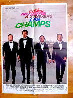 Affiche Ciné Orig COURSE DU LIEVRE A TRAVERS LES CHAMPS Rene CLEMENT TRINTIGNANT Robert RYAN 60X80 1972 ILLU Ferracci - Affiches & Posters