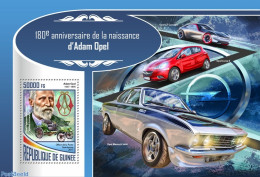 Guinea, Republic 2017 180th Anniversary Of Adam Opel, Mint NH, Transport - Automobiles - Autos