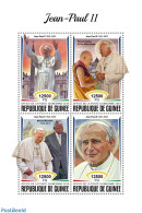 Guinea, Republic 2018 Pope John Paul II, Mint NH, History - Religion - Pope - Nelson Mandela - Papas