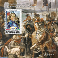 Guinea, Republic 2018 Eugene Delacroix, Mint NH, History - Nature - Militarism - Horses - Art - Paintings - Militaria