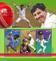 Liberia 2023 Famous Cricket Players, Mint NH, Sport - Cricket - Cricket