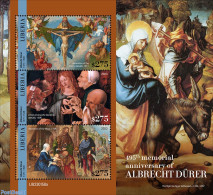 Liberia 2023 Albrecht Dürer, Mint NH, Religion - Christmas - Art - Dürer, Albrecht - Paintings - Kerstmis