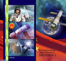 Liberia 2023 Shenzhou 5, Mint NH, Transport - Space Exploration - Autres & Non Classés