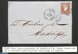 Spain 1856 Cover, See Description In Picture, Postal History - Brieven En Documenten