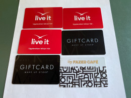 - 7 - Sweden Gift Card 6 Different With Variants - Tarjetas De Regalo