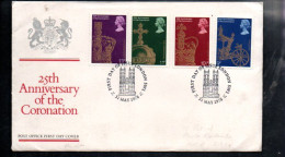 GB FDC 1978 25 ANS COURONNEMENT ELISABETH II - Other & Unclassified