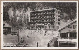 CPSM 74 - ASSY - PLATEAU D'ASSY - Hotel De L'Aiguille D' Avène - TB DEVANTURE Façade Etablissement Sous La Neige - Other & Unclassified