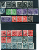 Allemagne Lot 6. Lot 93 Timbres Oblitérés Avec Doubles. Zone AAS - Usados