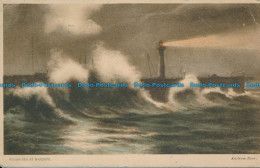 R155754 Rough Sea At Margate. Andrew Beer. Harvey Barton. 1924 - World