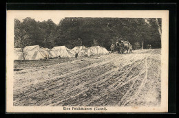 AK Eine Feldbäckerei Und Soldaten Mit Pferdegespann  - War 1914-18