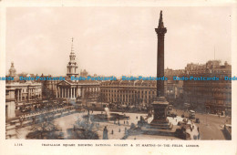 R155785 Trafalgar Square Showing National Gallery And St. Martins In The Fields. - World