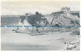 R155790 The Island And Towan Beach. Newquay. Valentine. Silveresque. 1955 - Monde