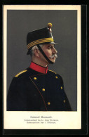 AK Colonel Bornand, Commandant De La Iere Division, Schweizer Heerführer  - War 1914-18