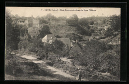 CPA Cluis, Cluis-Dessous Et Ruines Du Vieux Chateau  - Andere & Zonder Classificatie