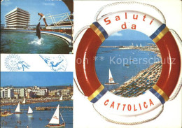 72379397 Cattolica Rimini Strand Hotels Delphinschau Rettungsring  - Otros & Sin Clasificación