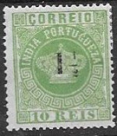 Portuguese India Mint With Gum * 1881 Perf 13,5 - Portugiesisch-Indien