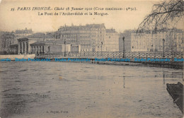 R155843 Paris Inonde. Le Pont De L Archeveche Et La Morgue. A. Noyer. No. 35 - World