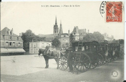 CHARTRES - Place De La Gare (attelages) - Chartres