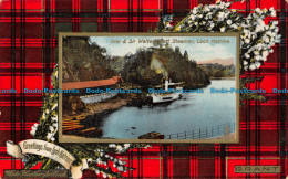 R155860 Pier And Sir Walter Scott Steamer. Loch Katrine. Tuck. 1917 - World