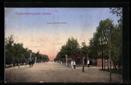 AK Zeithain, Truppen-Uebungsplatz, Kaiser Wilhelm-Strasse  - Zeithain