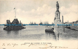 R155893 Statue De Lesseps A Port Said. 1904 - Monde