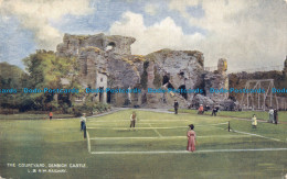 R155906 The Courtyard. Denbigh Castle. L. And N. W. Railway. McCorquodale - Monde